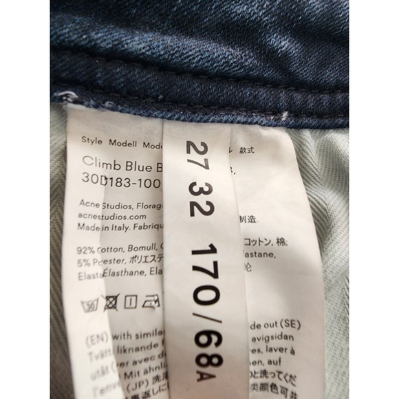 Acne Studios Jeans, Size 27, Dark Blue - Picture 9 of 10